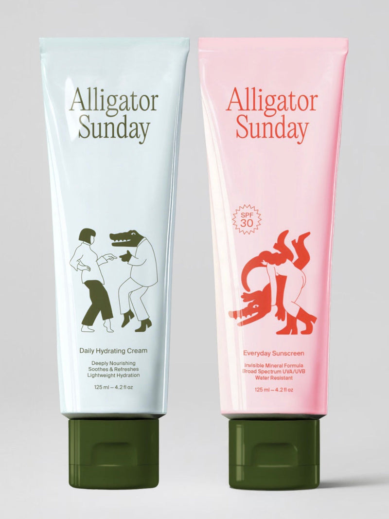 The Daily Duo by Alligator Sunday: Everyday Sunscreen SPF 30 and Daily Hydrating Cream bundle